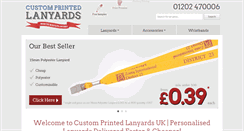 Desktop Screenshot of customprintedlanyards.co.uk