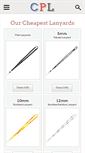 Mobile Screenshot of customprintedlanyards.co.uk