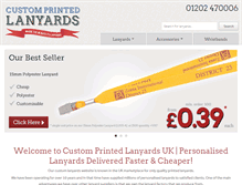 Tablet Screenshot of customprintedlanyards.co.uk